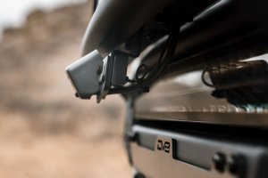 Ford Bronco Camera Relocation Bracket - Front - DV8 Offroad - Micro-Texture Black Powder Coated - `21-`26